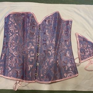 Purple lilac corset